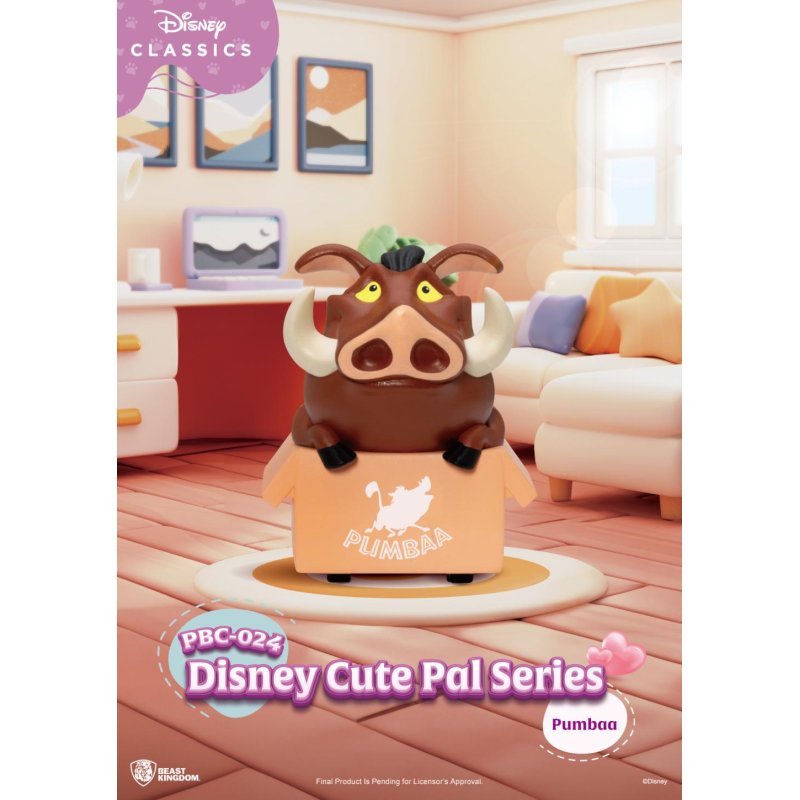 DISNEY - Cute Pal Pull Black Car - Set 6 Fig. Blind Box 5cm