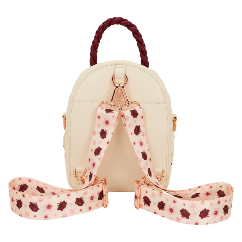 CREAM & RED - Floral - Sling Bag LoungeFly