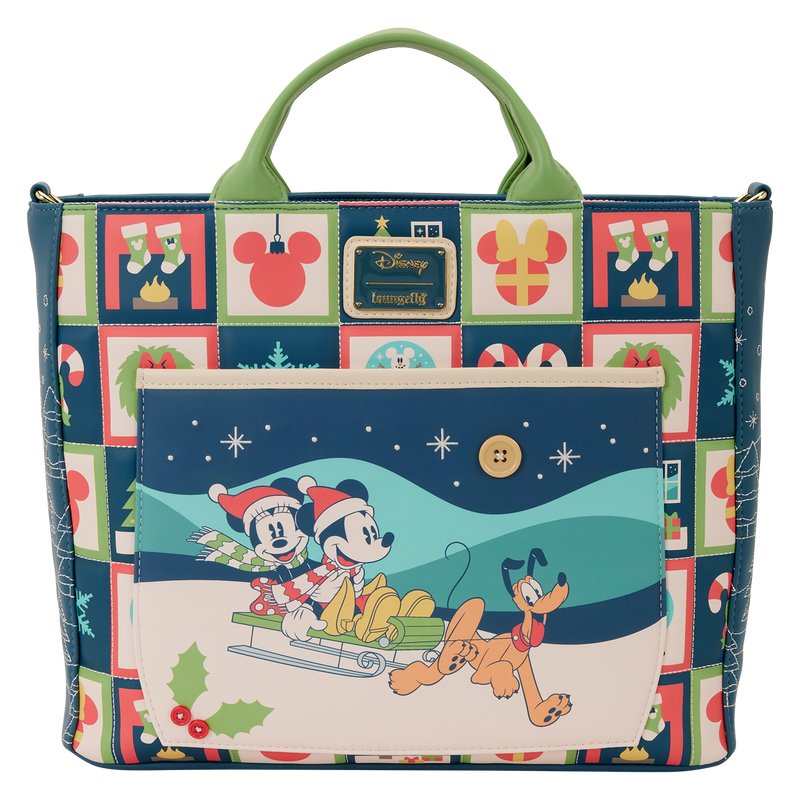 DISNEY - Mickey & Minnie "Holiday" - Tote Bag LoungeFly