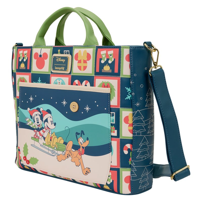 DISNEY - Mickey & Minnie "Holiday" - Tote Bag LoungeFly