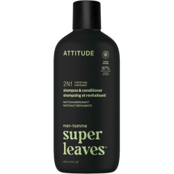 Attitude Men's 2-in-1 Fortifying Shampoo and Conditioner for Fragile Hair