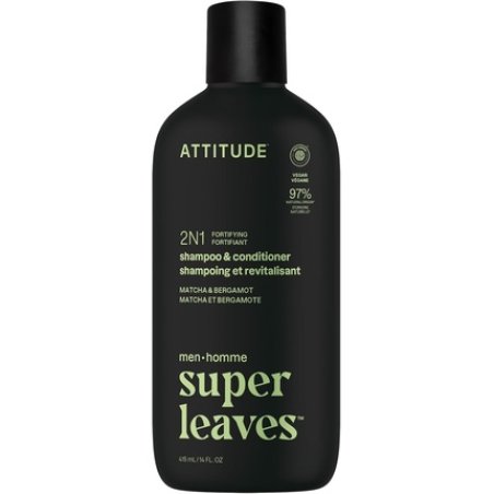 Attitude Men's 2-in-1 Fortifying Shampoo and Conditioner for Fragile Hair