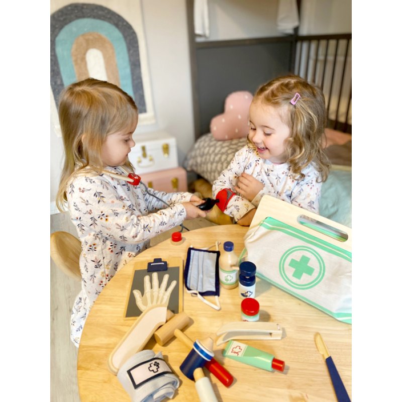 Small Foot Wooden Doctor's Bag with Extensive Accessories for Children 3 - Item 11916