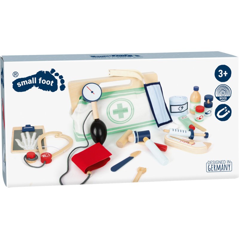Small Foot Wooden Doctor's Bag with Extensive Accessories for Children 3 - Item 11916