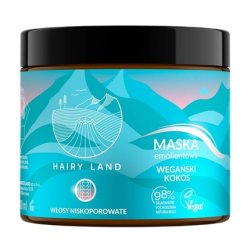 Hairy Land Emollient Mask For Low Porosity Hair Vegan Coconut 400ml