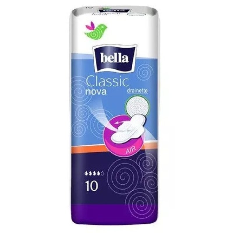 Bella Nova Ultracomfort Sanitary Pads With Wings 10 Pack