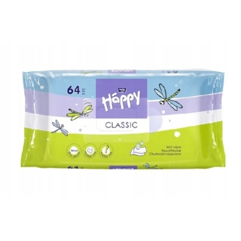 Bella Baby Happy Classic Wet Wipes 64 Pieces
