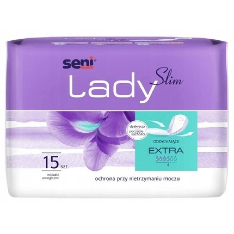 Seni Lady Slim Extra Urological Pads 15 Pieces