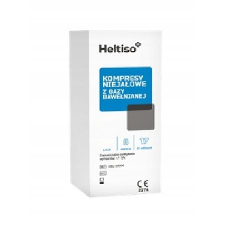 Heltiso Nonsterile Gas Compresses 17thread 8layer 5x5 Cm 3 Pieces