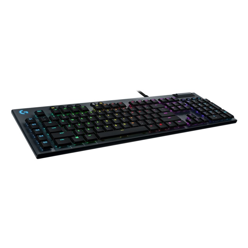 Logitech Gaming G815 - Tastatur - Hintergrundbeleuchtung - USB - US International - Tastenschalter: GL Tactile - Schwarz
