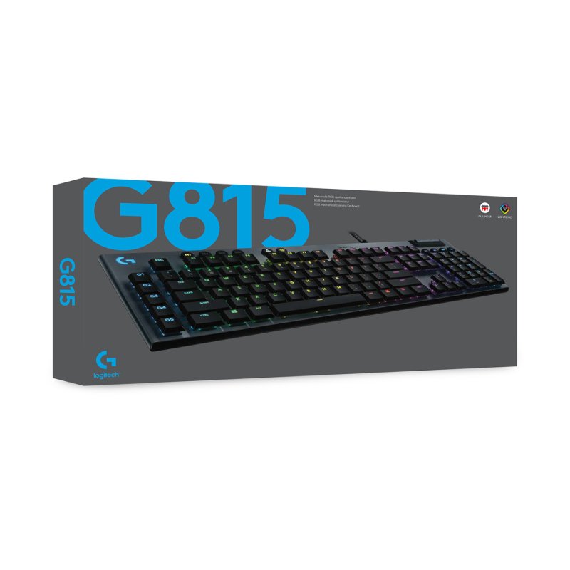 Logitech G G815 clavier Gaming USB QWERTY US International Noir