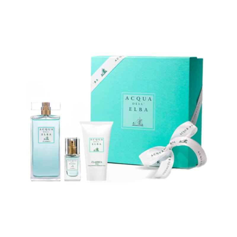 Acqua Dell'elba Classica Eau De Parfum Women's Set 100ml Eau De Parfum 15ml Eau De Parfum 75ml Body Cream