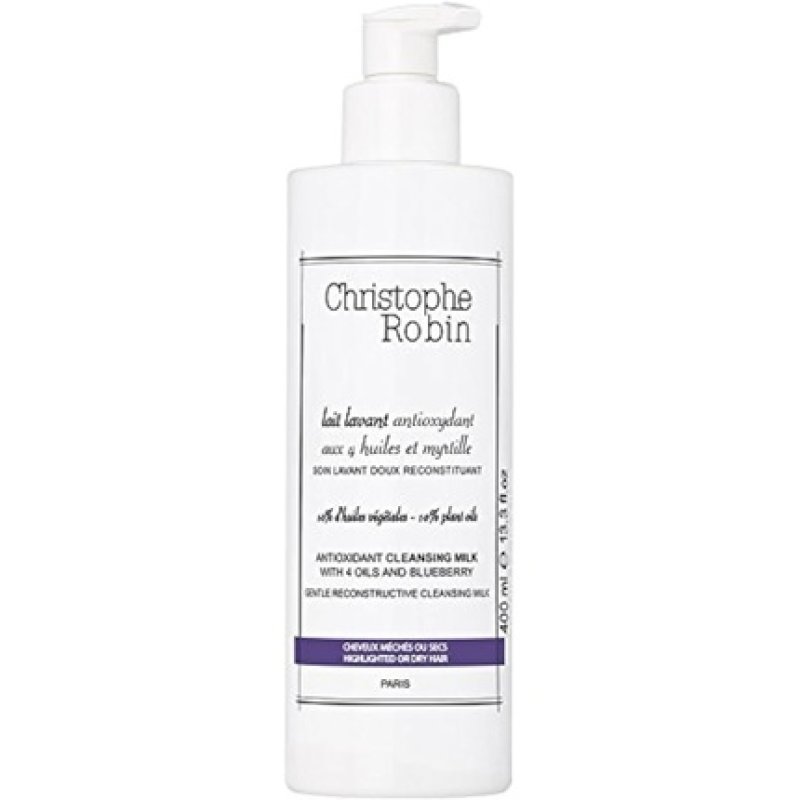 Christophe Robin Antioxidant Cleansing Milk with 4 Oils and Blueberry 400ml