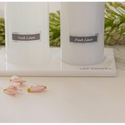 Ted Sparks Tedatd02 Tray for Hand Soaps, Hand Lotions, or Room Spray in White