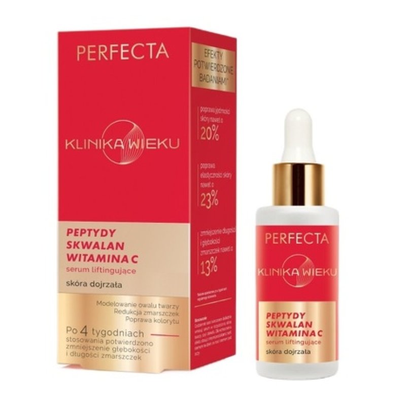 Perfecta Age Clinic Lifting Serum With Peptides Squalane And Vitamin C 30ml