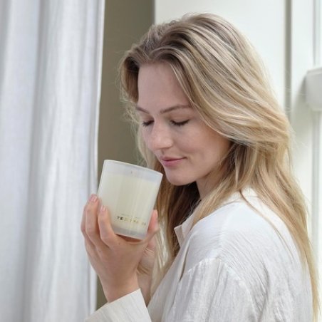 Ted Sparks Demi Fresh Linen Scented Candle in Glass 16cm