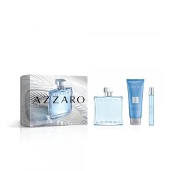 Set Azzaro Chrome, Barbati, Eau De Toilette 100ml Eau De Toilette 10ml Gel de dus 75ml