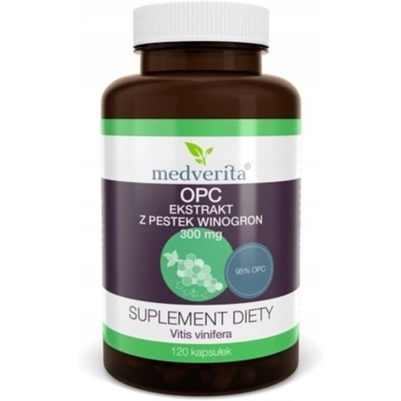 MEDVERITA OPC Grape Seed Extract 300mg - 1 Capsule per Day