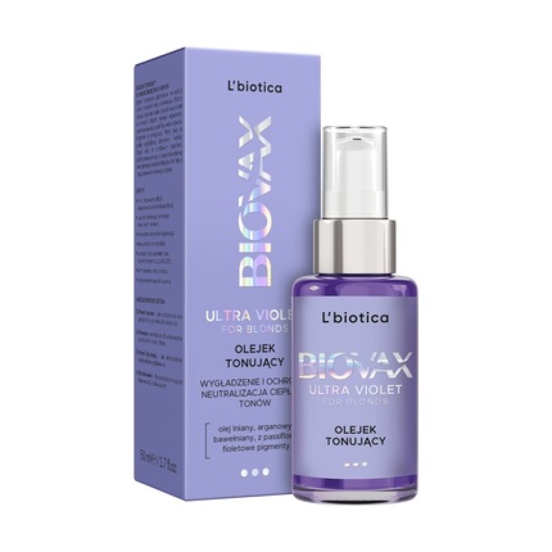 Biovax Ultra Violet For Blonds Toning Oil 50ml Hair Care