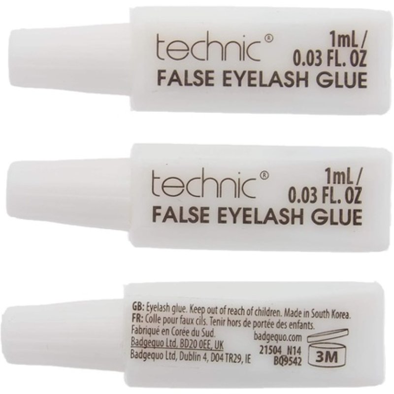 Technic Eyelash Glue 1ml - Pack of 3