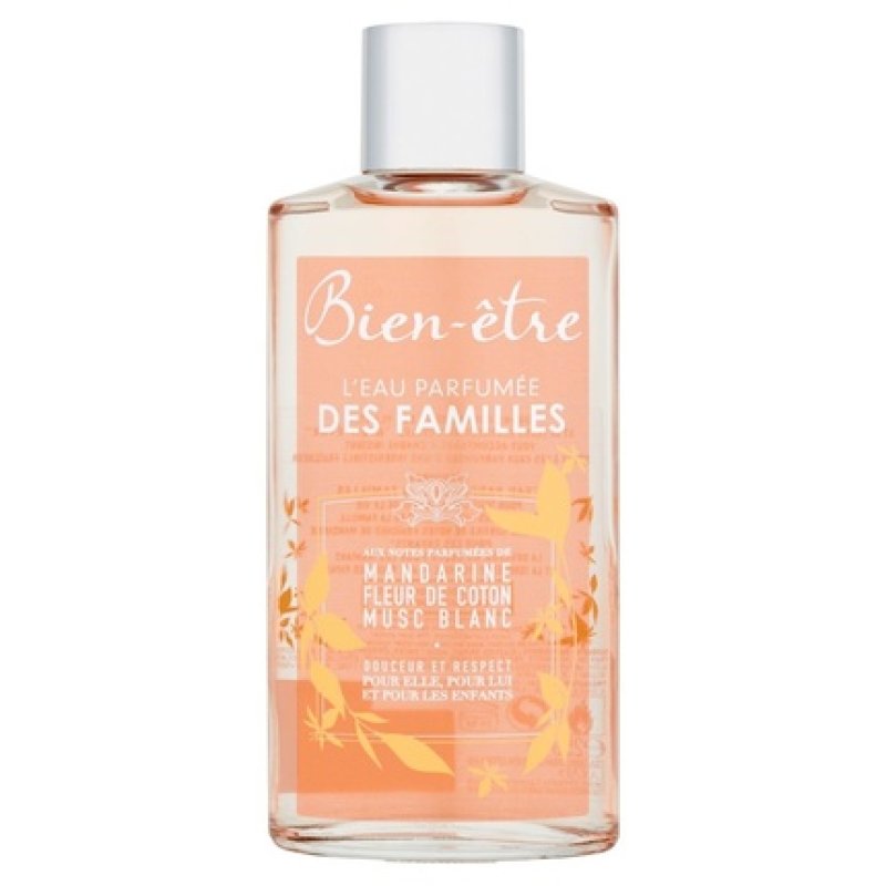 Bien Être L'Eau Parfumée des Familles Perfumed Water with Notes of Mandarin, Cotton Flower, and White Musk 250ml