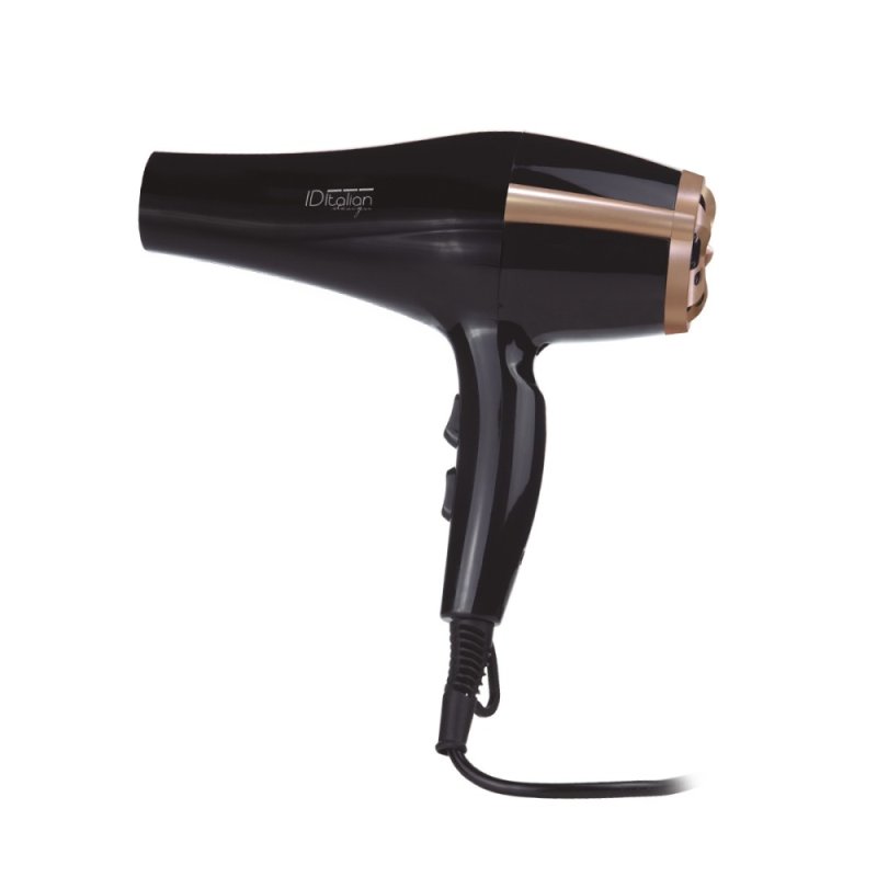 Italian Design Cyclone Air Tech 2300W Light and Brigth hair dryer Black, Gold