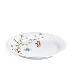 Kähler - Hammershøi Christmas Plate Ø27 cm white with deco
