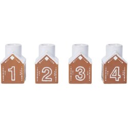 Kähler - Gingerbread Advent Candle Holder - H7.5 cm