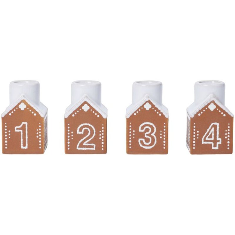 Kähler - Gingerbread Advent Candle Holder - H7.5 cm