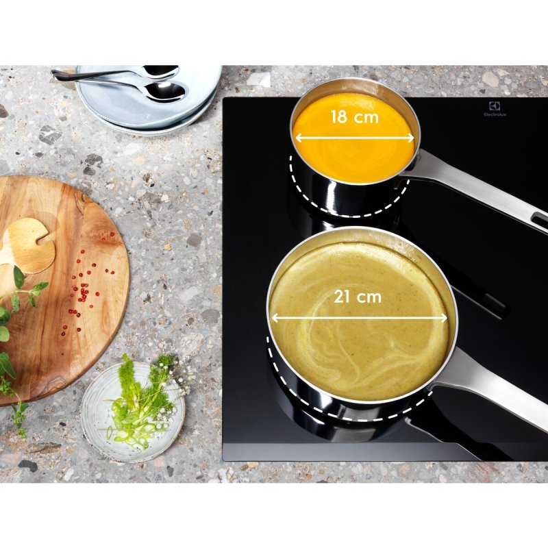 Electrolux 949 492 855 hob Black Built-in 60 cm Zone induction hob 4 zone(s)