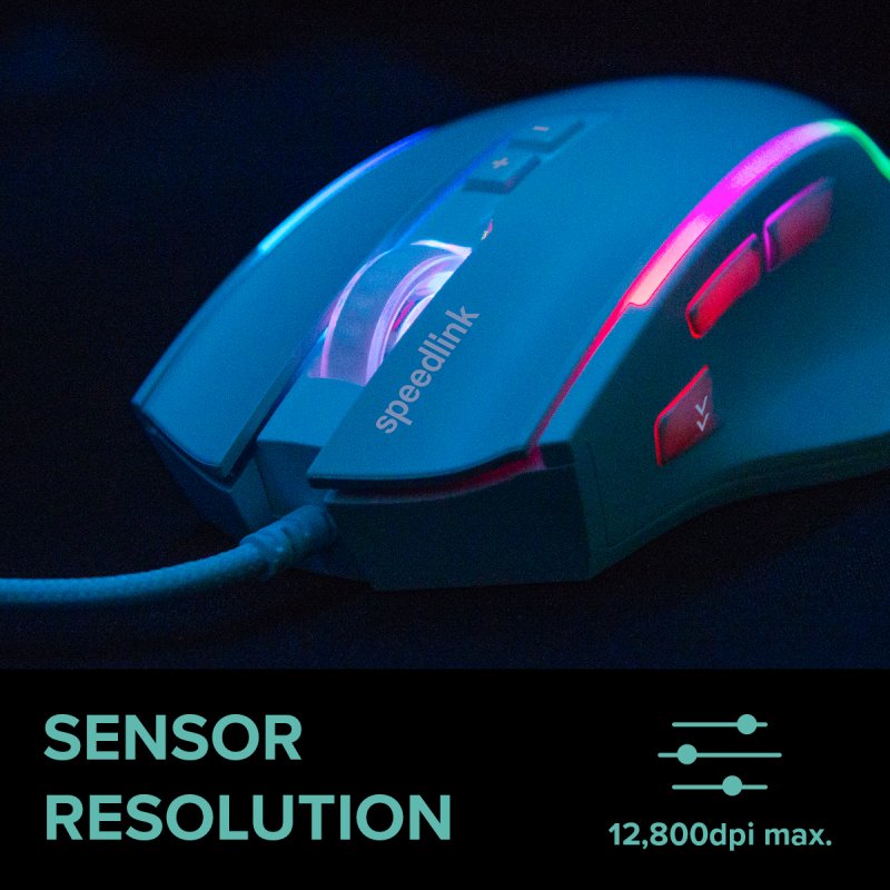 Speedlink - DECUS NX RGB Gaming Mouse - White