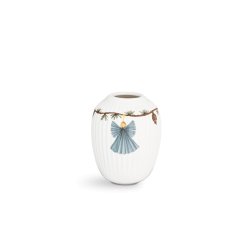 Kähler - Hammershøi Christmas Vase 10,5 cm - White With Deko (693208)