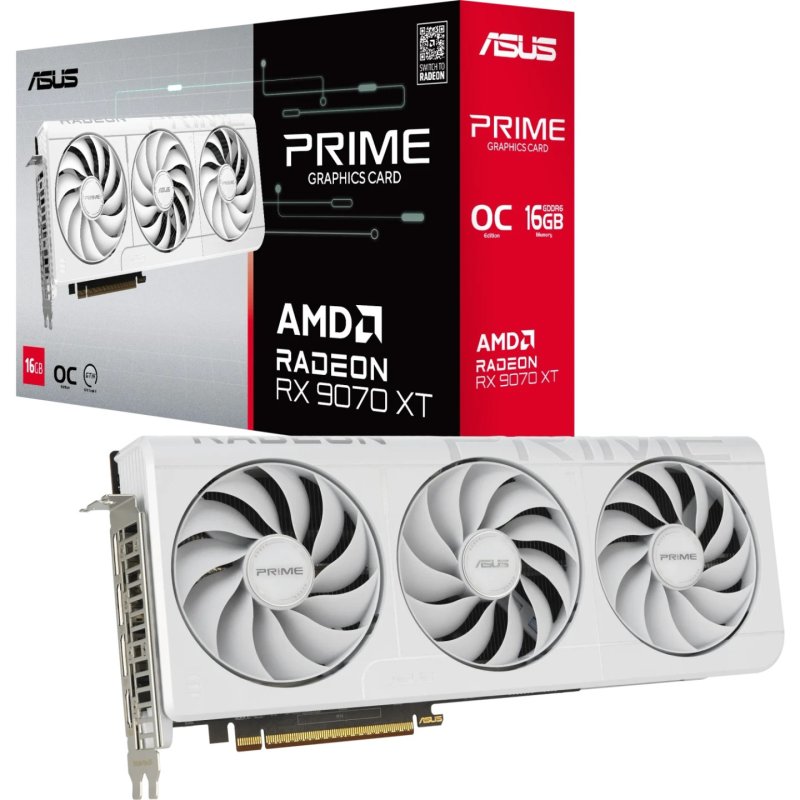 ASUS Prime Radeon RX 9070 XT White OC