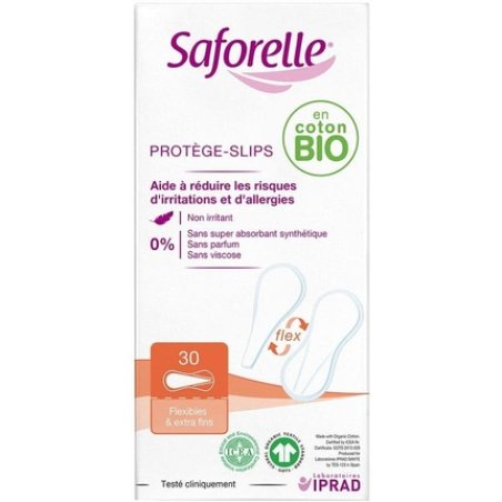 Saforelle Flexible Extra-Thin Panty Liners 30 Count