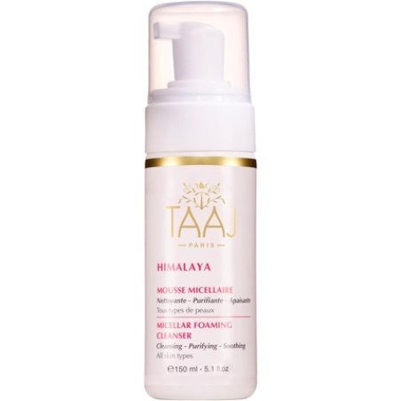 Taaj Micellar Foam Himalaya Cleanse Remove Makeup and Eliminate Impurities