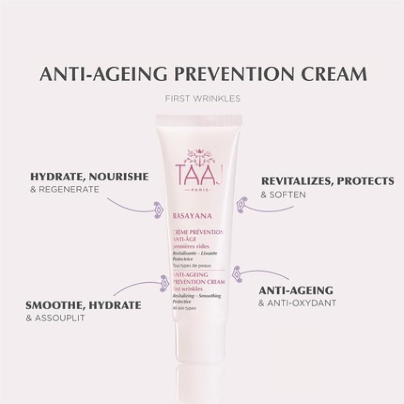 Taaj Anti-Ageing Prevention Cream Rasayana First Wrinkle Prevention