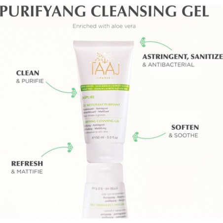 Taaj Purifying Cleansing Gel Japure - Cleanses and Purifies for Combination Skin