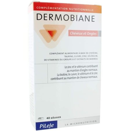 Pileje Dermobiane Hair Nails, 40 Piece, Capsules