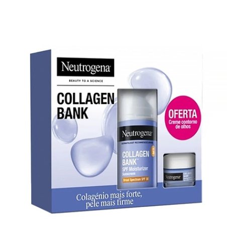 Neutrogena Collagen Bank Moisturizing Cream Spf30 50ml With Free Eye Contour Cream 15g