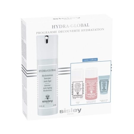 Hydra Global Intense Anti-Aging Hydration Gift Set with Cleansing Milk, Tonique Lotion, and Serum - 40ml, 30ml, 30ml,