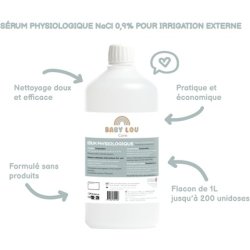 Babylou Care Physiological Serum Bottle NaCl 0.9% for Septic Tank Cleaning