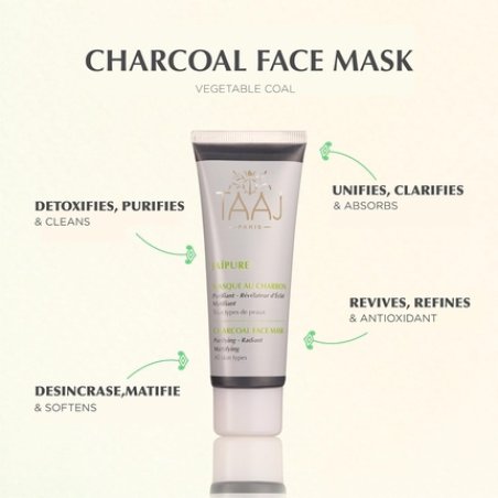 Taaj Charcoal Mask Japure Purifying and Detoxifying Mask