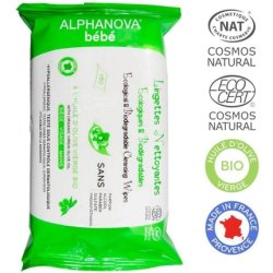 Alphanova Baby Fragrance Free Cleansing Wipes 60 Wipes