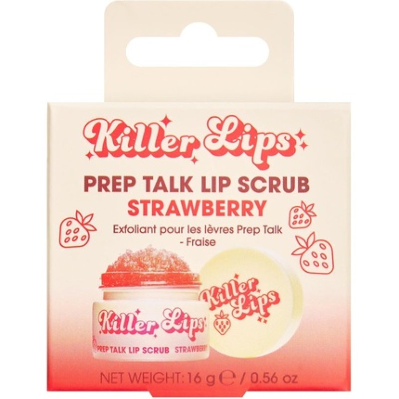 Killer Lips Prep Talk Lip Scrub Strawberry 15g