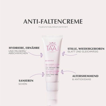 Taaj Anti-Aging Cream Rasayana Smoothes Wrinkles - Rich in Regenerating Ingredients