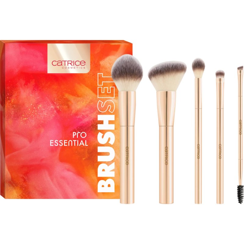 Catrice Pro Essential Brush Set Multicolor Instant Result Vegan Nanoparticle Free 5pcs