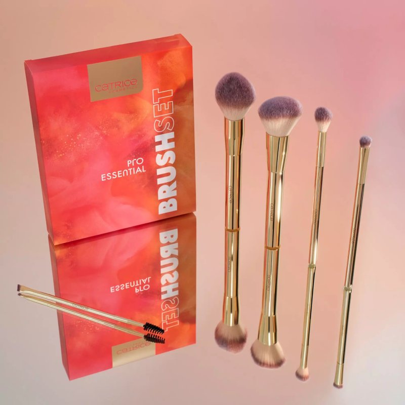 Catrice Pro Essential Brush Set Multicolor Instant Result Vegan Nanoparticle Free 5pcs