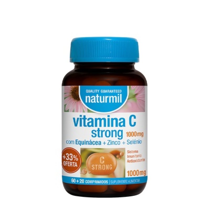 Naturmil Vitamin C Strong 1000mg 60 20 Tablets