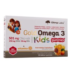 Olimp Labs Gold Omega 3 Kids Dietary Supplement 30 Chewable Tablets