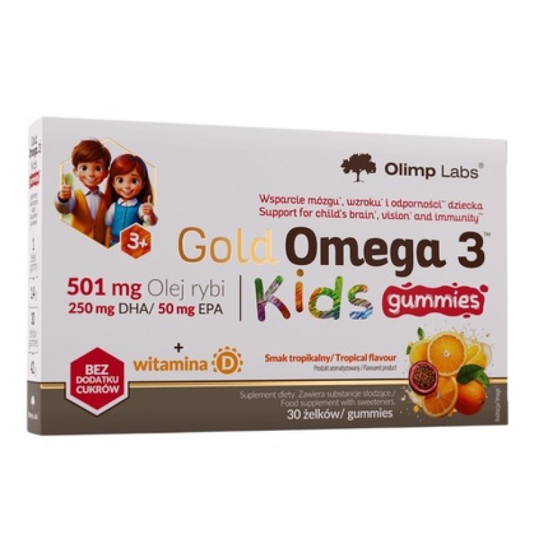Olimp Labs Gold Omega 3 Kids Dietary Supplement 30 Chewable Tablets